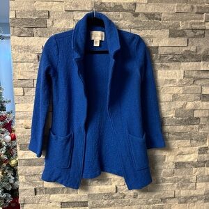 Rachel Zoe Blue Wool Blend Coat